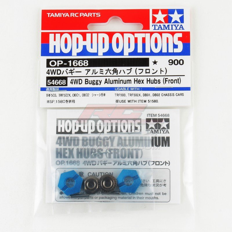 Tamiya 54668 - 4WD Buggy Aluminum Hex Wheel Hub (Front) OP.1668 OP-1668