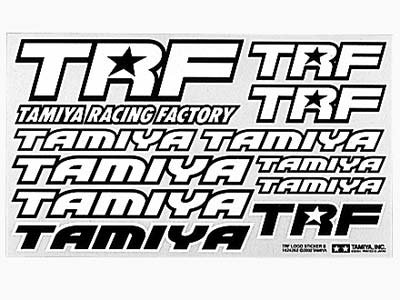 Tamiya 53504 - TRF Sticker B (Blue/White) OP-504