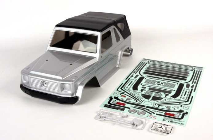 Tamiya 58635B - 1/10 Mercedes Benz G 320 Cabrio Silver Painted Body Set w/Stickers : 58635