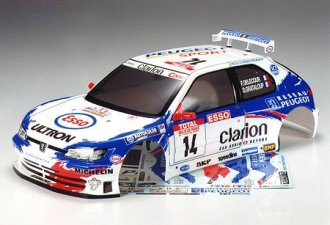 Tamiya 50809 Peugeot 306 Maxi WRC Clear Body Set 1/10 Scale