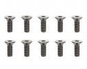 Tamiya 51627 - 3x8mm Countersunk Hex Head Screws (Steel, 10 Pcs.) SP-1627