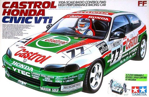 Tamiya 58127 - 1/10 RC Honda Castrol Civic