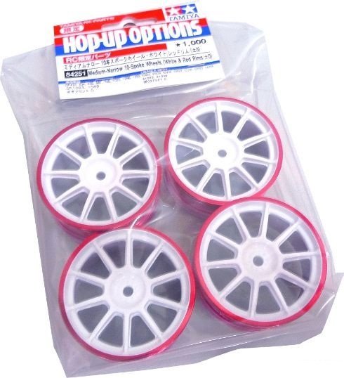 Tamiya 84251 - MN 10-Spoke Wh&Red Rim/ 0