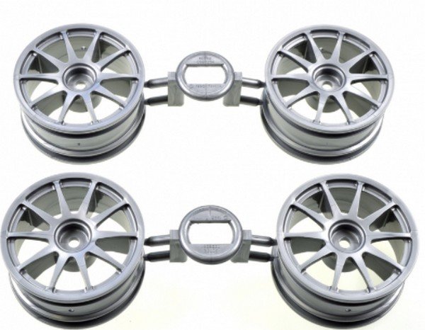 Tamiya 9335509 - TT01E Volkswagen Golf GTI Cup Wheels (4 pcs) for 58410
