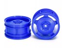 Tamiya 54682 - 2WD/4WD Buggy Rear Star-Dish Wheels (Blue) OP-1682