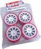 Tamiya 84243 - MN Mesh Wheel Wh&Red Rim/+2