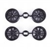 Tamiya 9335732 - TT02 Raybrig NSX Concept-GT Wheel Bag (Black, 26mm, 4pcs ) for 58599