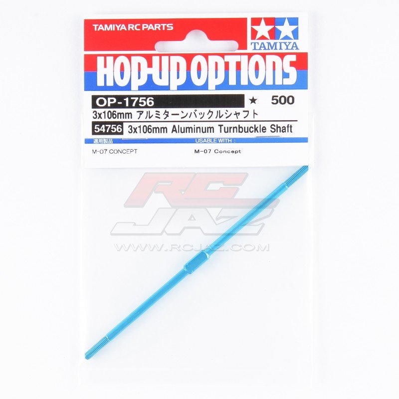 Tamiya 54756 - M-07 Concept 3x106 Aluminum Turn Buckle Shaft OP.1756 OP-1756