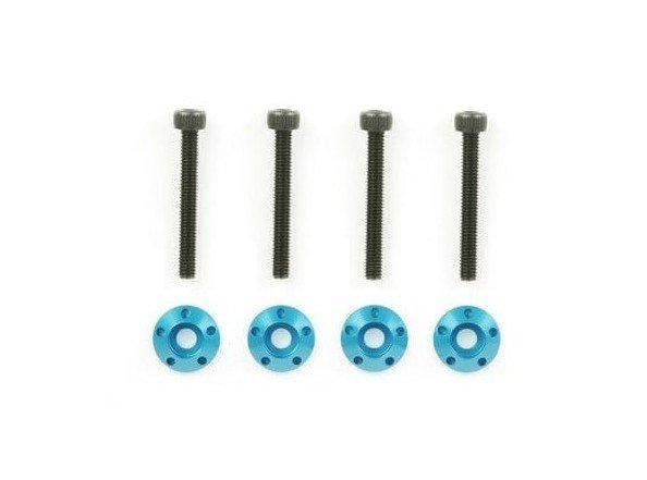 Tamiya 22013 - GB-01S Wheel Collar (Blue) & Bolt Set TamTech-Gear OP-2013