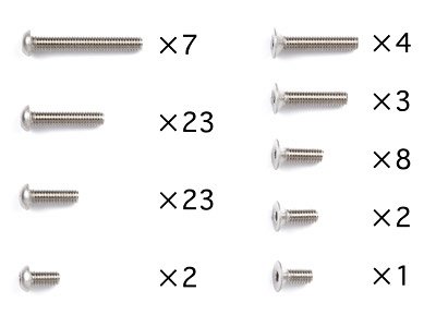 Tamiya 40550 - RC GT-01 Titanium Screw Set - For GT-01 TT-Gear