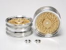 Tamiya 40554 - RC GT-01 Gold Mesh Wheels - Front - For GT01 TT-Gear