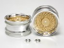 Tamiya 40555 - RC GT-01 Gold Mesh Wheels - Rear - For GT01 TT-Gear