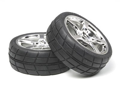 Tamiya 53955 - 5-spoke Mesh Slick Tires OP-955