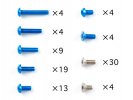 Tamiya 49494 - RC TB Evo V MS Screw Set - (Titanium & Aluminum)