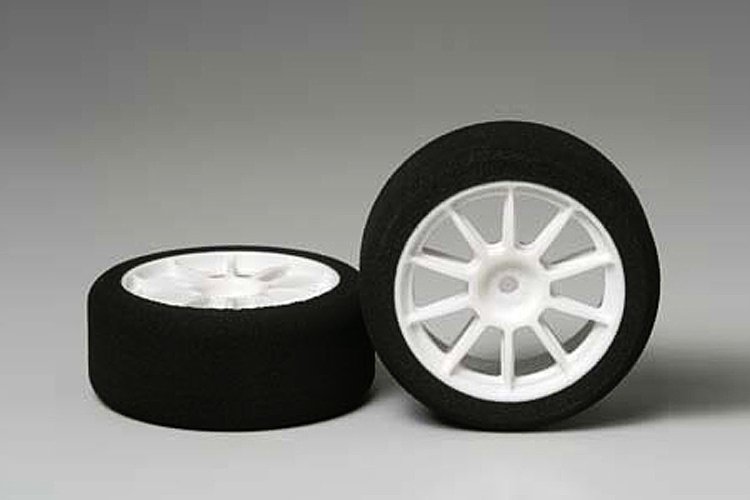 Tamiya 53744 - 1/10 Scale Glow Engine R/C Front Sponge Tires OP-744