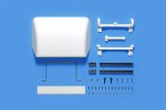 Tamiya 56546 - Roof Spoiler White