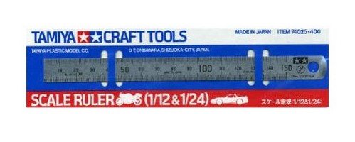 Tamiya 74025 - Scale Ruler (1/12 & 1/24)