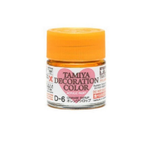 Tamiya 76606 - D-6 Orange Syrup 10ml Bottle Paint