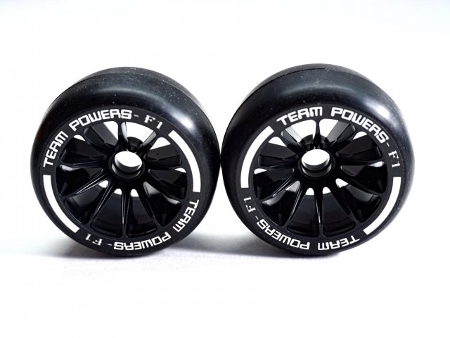 TEAMPOWERS 1:10 F1 Rubber Front Tire Set- ( Pre-Glued, 42R, 1set 2pcs) (TP-FPG_F142FR)