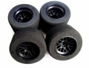 Team Powers 1/10 F-1 Foam Tyre for front-Blue Dot(Med)