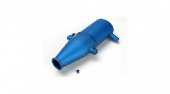 Traxxas (#5342) Aluminum Tuned Pipe Blue Anodized for Revo
