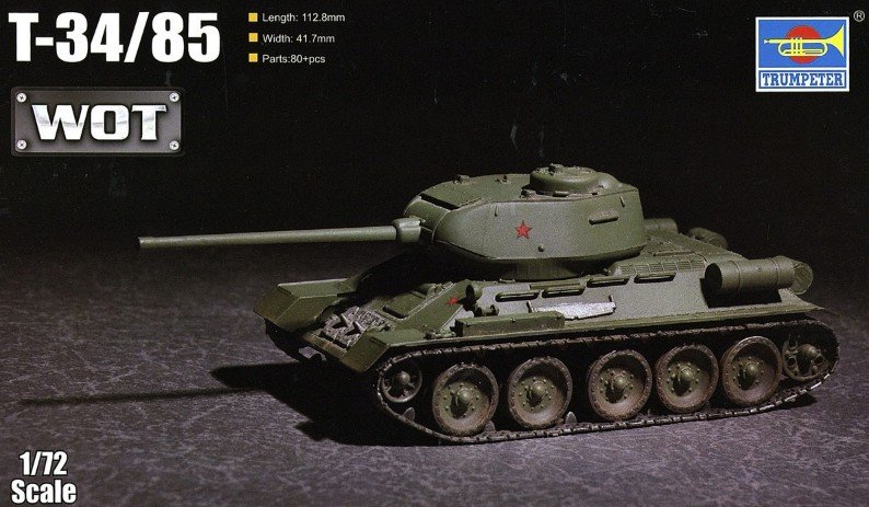 Trumpeter 07167 - 1/72 Soviet T-34/85