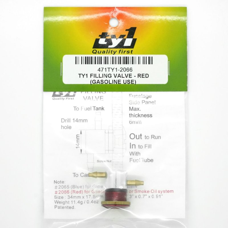TY1 KWIK-FILL FUELING VALVE FOR GASOLINE ONLY #HS2066