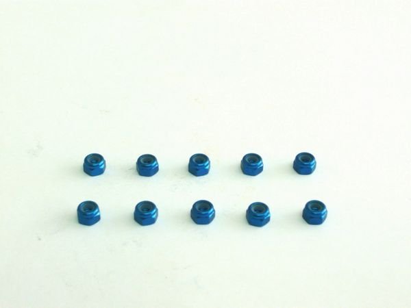 Xceed 103339 - Aluminium M3 Nylock nut Blue (10)
