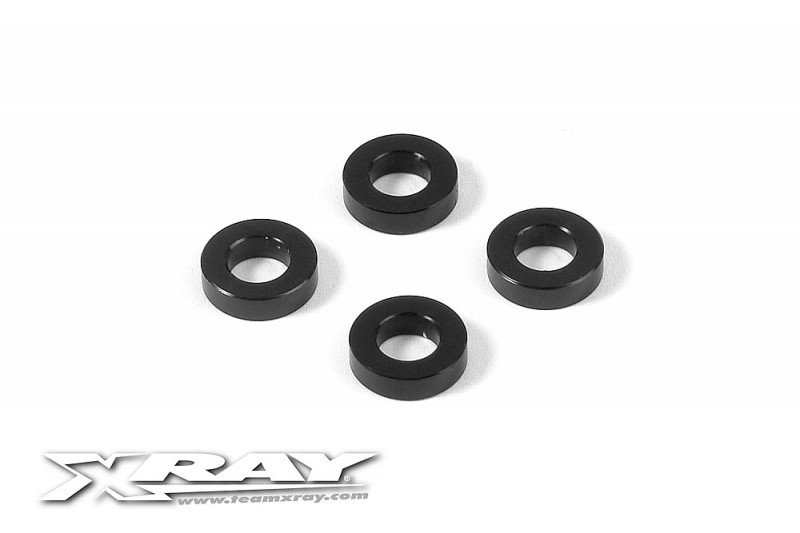 XRAY 353381 Aluminum Shim 4x7.5x2mm (4)