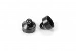 XRAY 358053 XB8 Aluminum Shock Cap Nut - Black Coated (2)