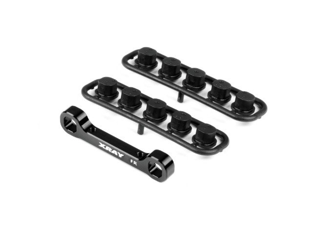 XRAY 352326 - GT\'22 Aluminium Front Lower Suspension Holder - Rear - Square Adjustable Roll-c.