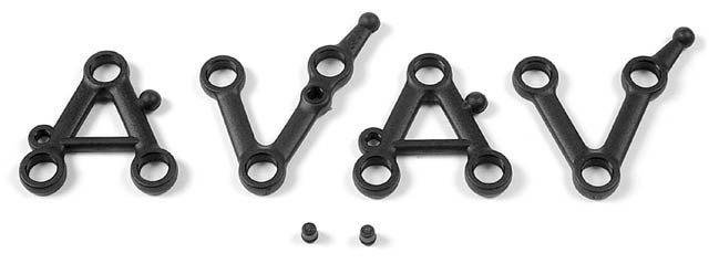 XRAY 382100 Set of Suspension Arms, Lower+Upper (2+1+1)