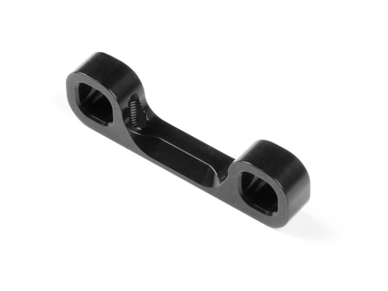 XRAY 333714 - Aluminium Rear Lower 1-piece Suspension Holder - Front - Black - Rf