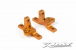 XRAY 302030-O T4 Aluminum Upper Clamp with Adj. Roll-Center (L+R) - Orange