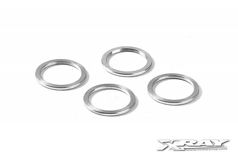 XRAY 345290 Aluminum Shim 12x15x1.0mm (4)