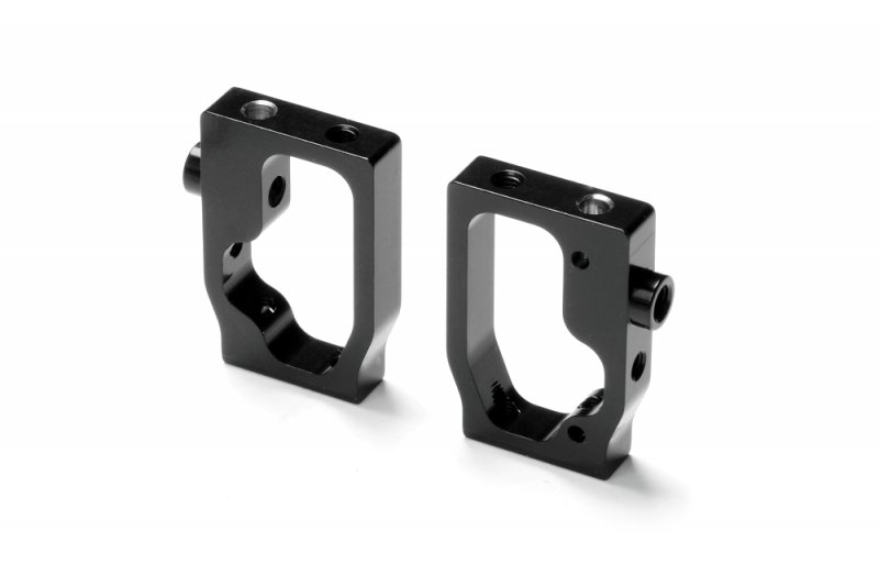 XRAY 346233 - Aluminium Radio Plate Mount - Black - Swiss 7075 T6 (2)