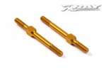 XRAY 302612-O Aluminum Adjustable Turnbuckle 39mm M3 L/R - Orange (2)