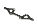 XRAY 372142 X10 Carbon Lower SUSPEN. ARM Plate FOR 1-PIECE Chassis