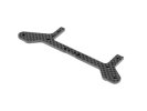 XRAY 371172 X10 Carbon Rear POD Lower Plate FOR 1-PIECE Chassis - Front