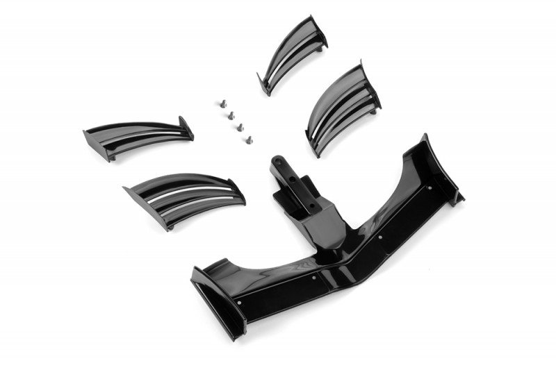 XRAY 371203-K X1 Composite Adjustable Front Wing - Black - ETS Approved