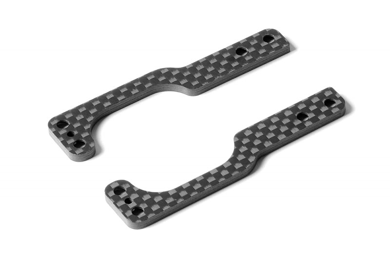 XRAY 373524 - X1\'20 Graphite Rear Wing Holder Side Plate 2.5mm (L+R)