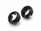 X4 Aluminium Adjustment BALL-BEARING HUB FOR UNI Bulkheads - Black (2)