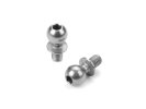 XRAY 362654 Hard Steel Ball END 5.4MM With Thread 4mm - Nickel Coated (2)