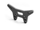 XRAY 322093 - XB2 Wider Carbon Shock Tower For Bridge Upper Deck - 2 Dots - Front