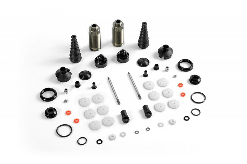 XRAY 358206 XB8\'16 Rear Shock Absorbers + Boots Complete Set (2)