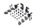 XRAY 320904 - Aluminium Steering Blocks & C-HUBS With Backstop - SET