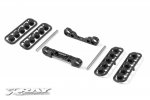 XRAY 353304 Aluminum Rear Low. Suspension  Holders Set - Square Adj. Roll-C.