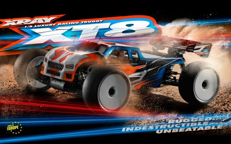 XRAY 350203 XT8 2017 Specs - 1/8 Luxury Racing Truggy