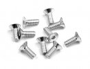 XRAY 904308 Hex Screw SFH M3x8 - Silver  (10)