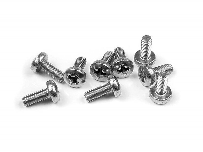 XRAY 907257 Screw Phillips M2.5x6 - Stainless  (10)